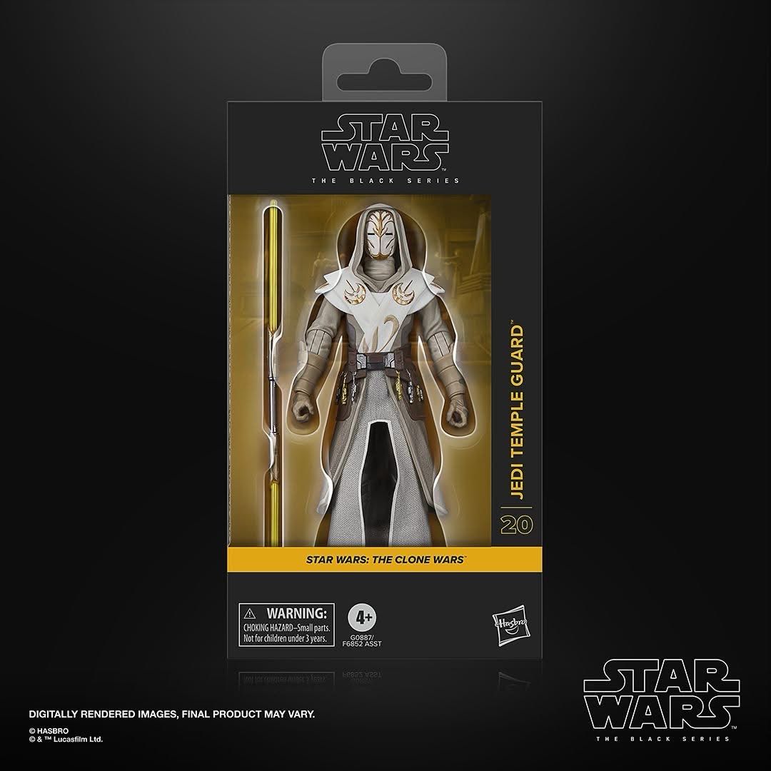 PRE ORDER PREPAYMENT €3,00 Star Wars The 6” Black Series #20 Jedi Temple Guard (The Clone Wars)