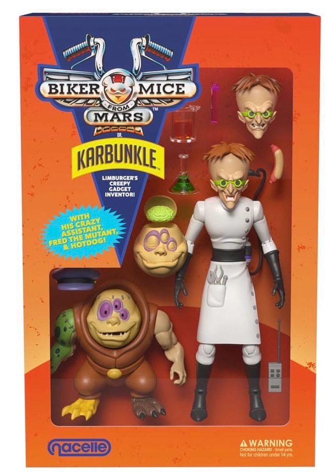 PRE ORDER PREPAYMENT €10,00 Biker Mice From Mars - Karbunkle & Fred the Mutant 23 cm