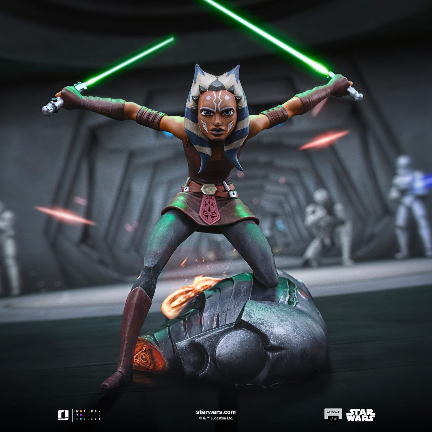 PRE ORDER PREPAYMENT €35,00 Star Wars Iron Studios Ahsoka Tano Art Scale 1/10 (The Clone Wars)
