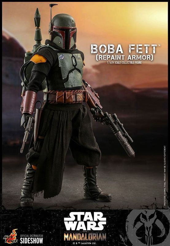 Star Wars Hot Toys Boba Fett (Repaint Armor - The Mandalorian) 30cm
