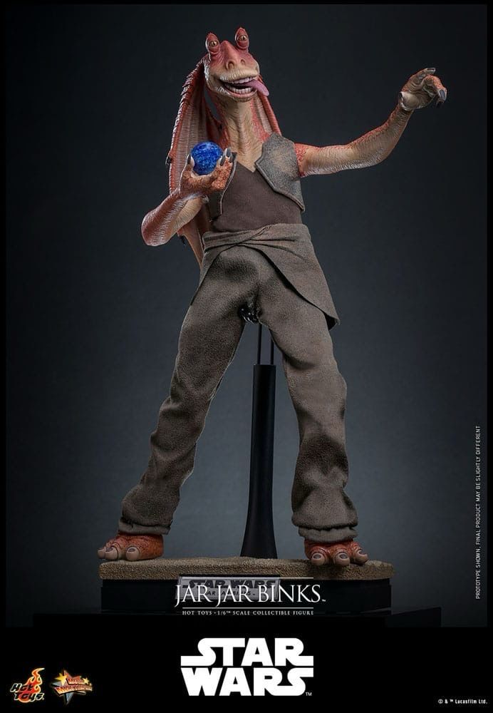 PRE ORDER PREPAYMENT €50,00 Star Wars Hot Toys Jar Jar Binks Episode I 33cm