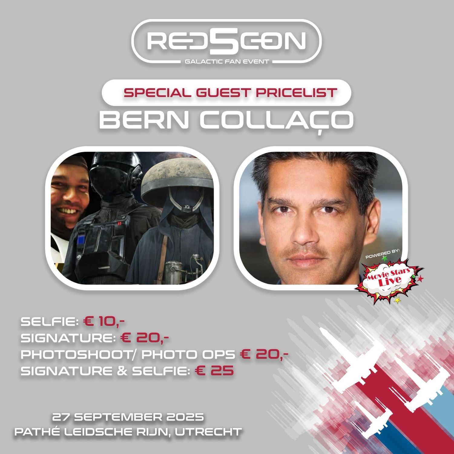 Signature & Selfie with Bern Collaco Red5 Con 2025 27 September 10:00-17:00