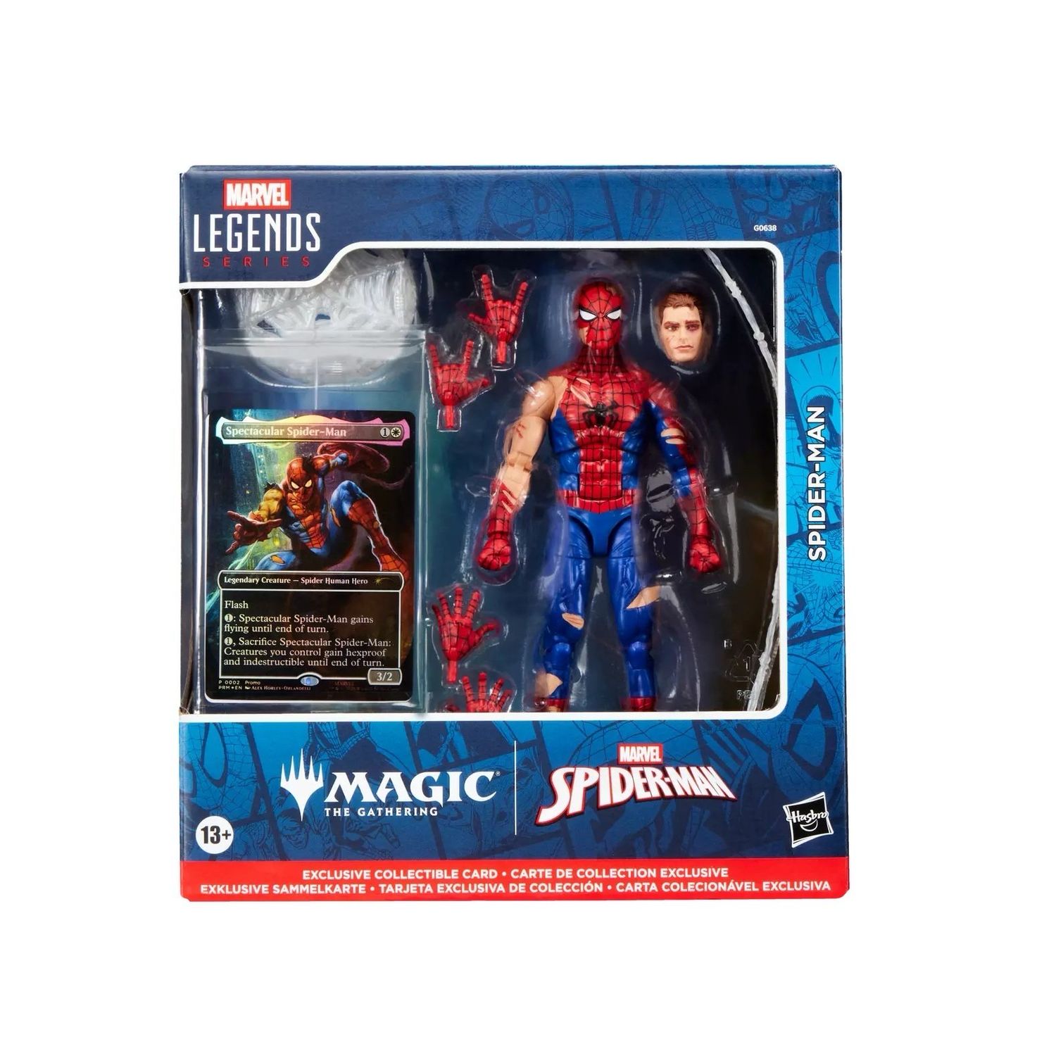 PRE ORDER PREPAYMENT €5,00 Marvel Legends Series Magic the Gathering Battle Damaged Spider-Man 15cm