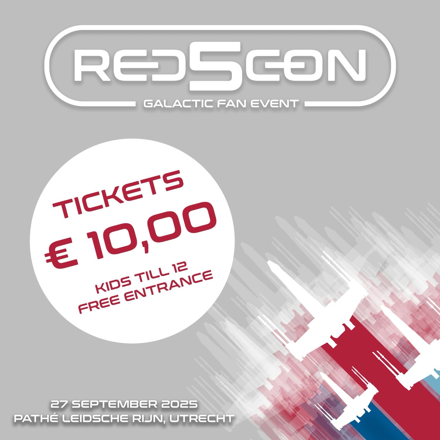 TICKET Red5 Con 2025 - 27 September 10:00-17:00