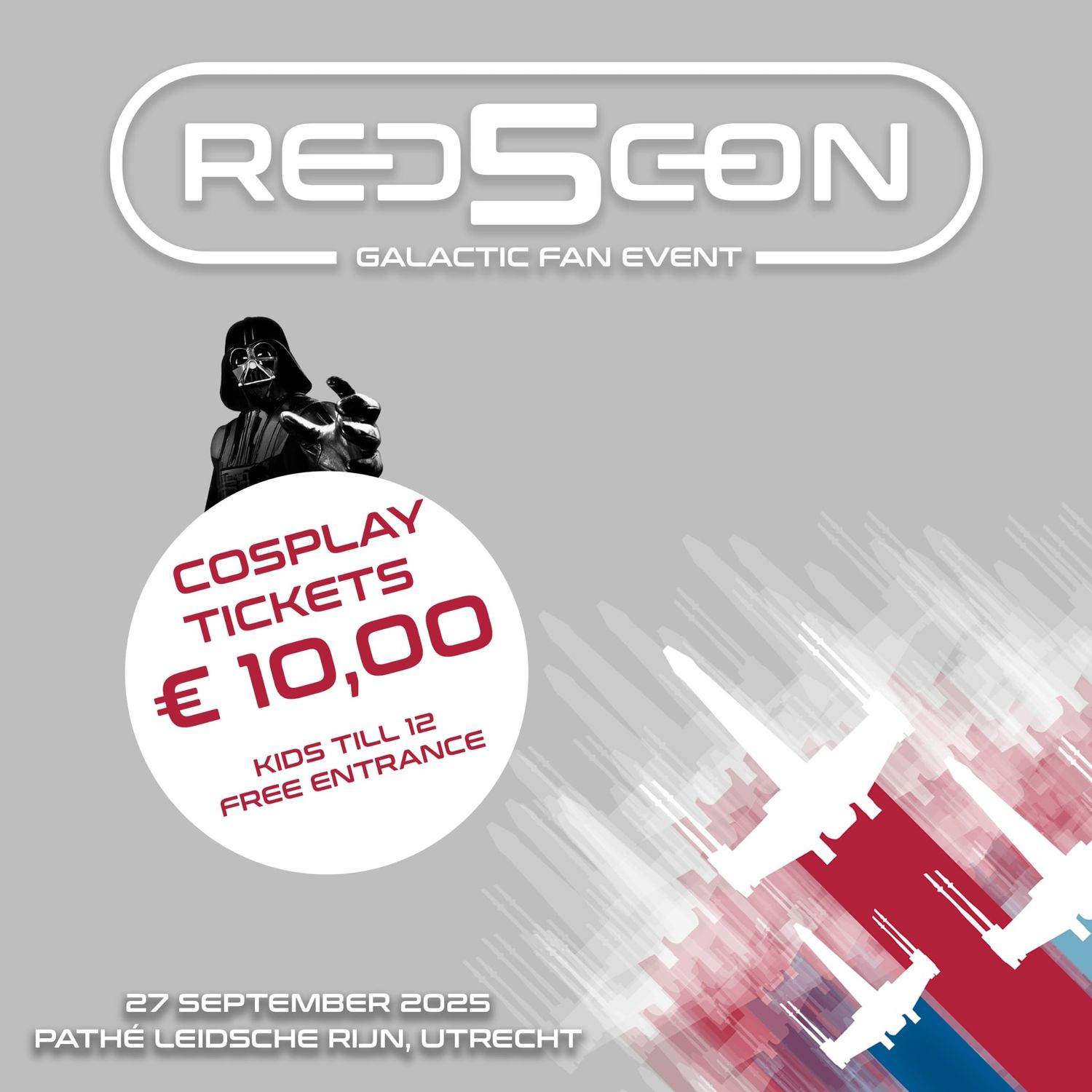 COSPLAYER TICKET Red5 Con 2025 - 27 September 10:00-17:00