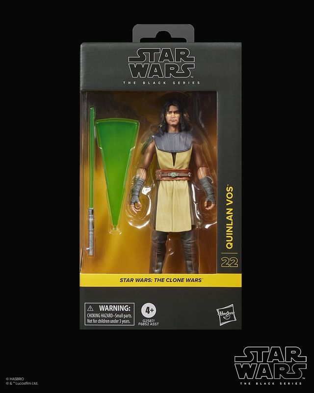 PRE ORDER PREPAYMENT €3,00 Star Wars The Black Series #22 Quinlan Vos (The Clone Wars) 15 cm