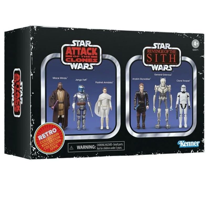 Star Wars The Retro Collection 6-pack Episode II & Episode III 10 cm