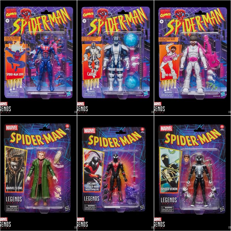 PRE ORDER PREPAYMENT €25,00 Marvel Legends Series Spider-Man Retro Cardback Collection 15 cm (6 Action Figures)