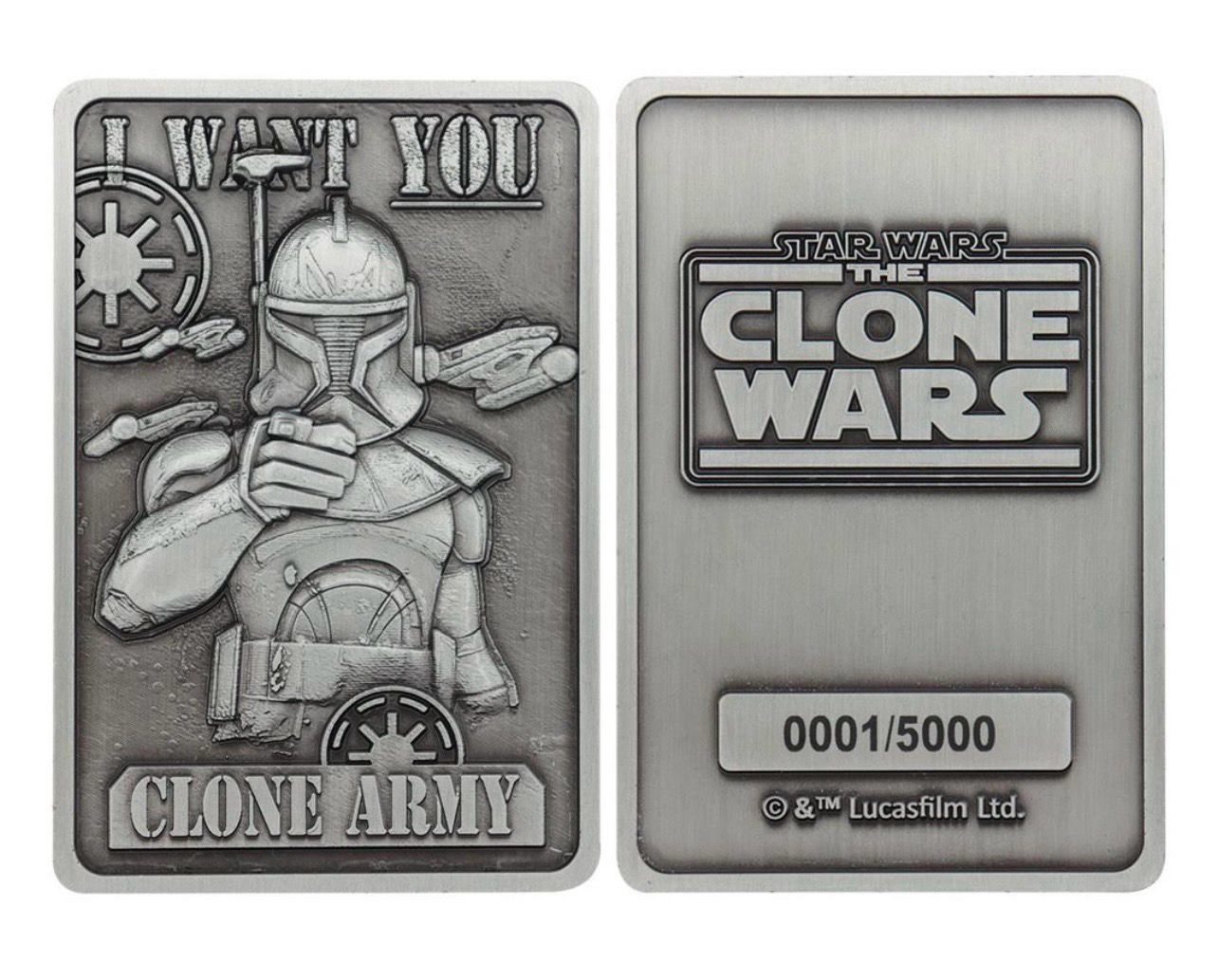 Star Wars Fanattik Ingot Medal Captain Rex The Clone Wars Star Wars Fanattik Ingot Medal Captain Rex The Clone Wars