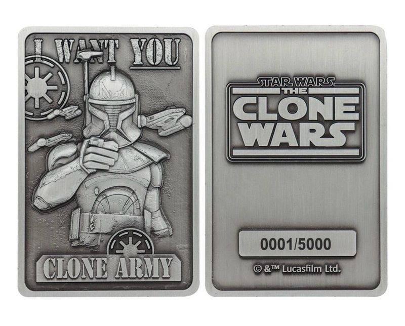 Star Wars Fanattik Ingot Medal Captain Rex The Clone Wars