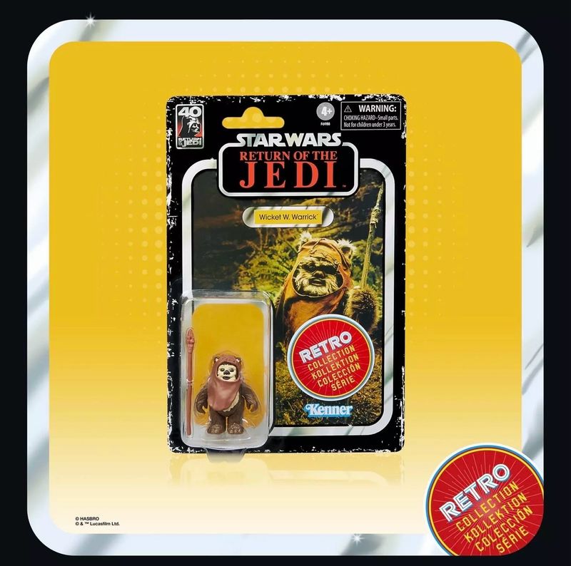 Star Wars The Retro Collection Wicket 10 cm 40th Anniversary ROTJ