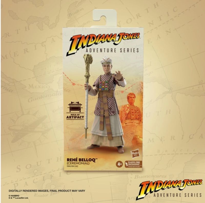 Indiana Jones Adventure Series - Rene Belloq Ceremonial (Raiders of the Lost Ark) Wave I BAA ARK OF THE COVENANT