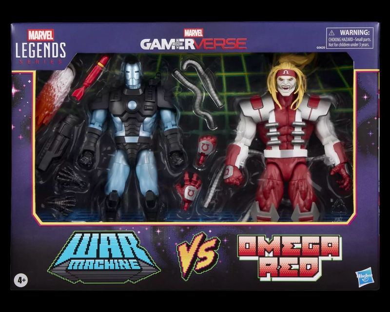 Marvel Legends Series Gamerverse Marvel's War Machine vs Marvel's Omega Red 2-pack 15 cm