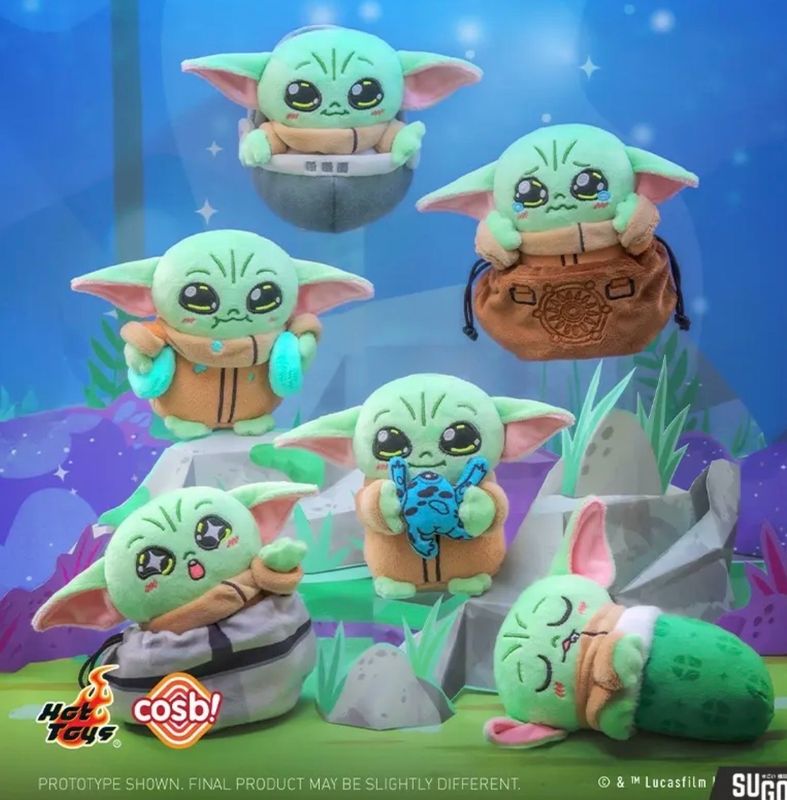 Star Wars Hot Toys Cosbi Grogu Plush Keychain Collection Blind Box RANDOM SINGLE BLIND BOX