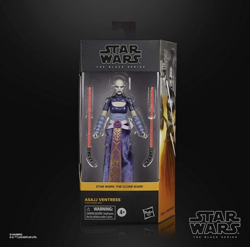 Star Wars The Black Series #07 Asajj Ventress (The Clone Wars) 15cm/6" USED