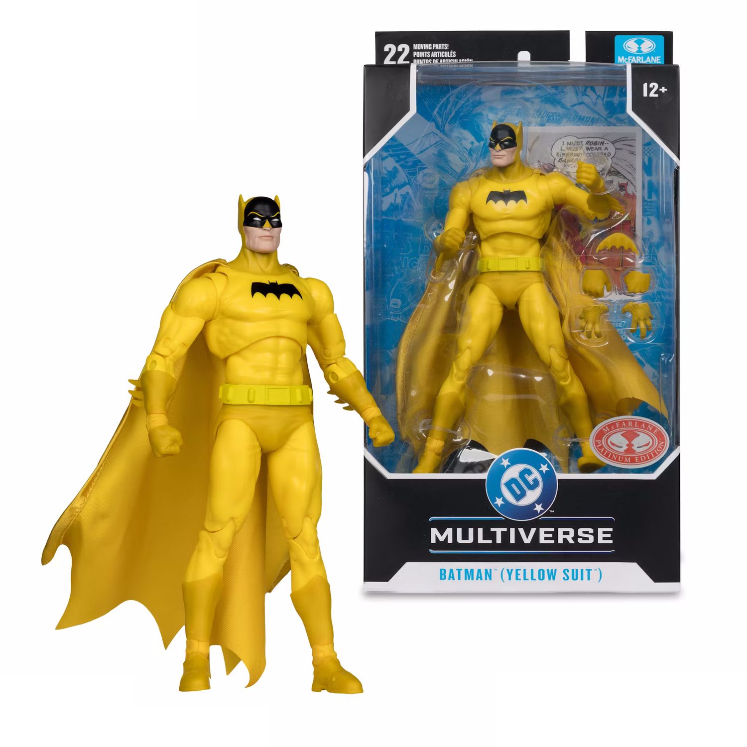 DC Multiverse Batman Yellow Suit McFarlane Platinum Edition 18 cm