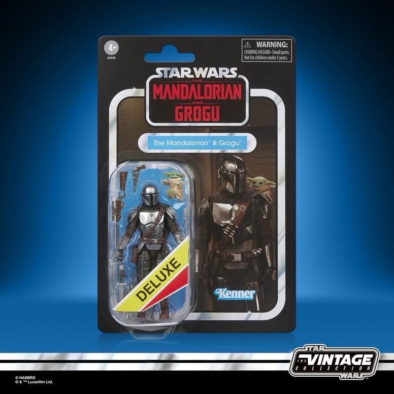PRE ORDER PREPAYMENT €5,00 Star Wars The Vintage Collection VC395 The Mandalorian & Grogu Deluxe 10cm/3’75”
