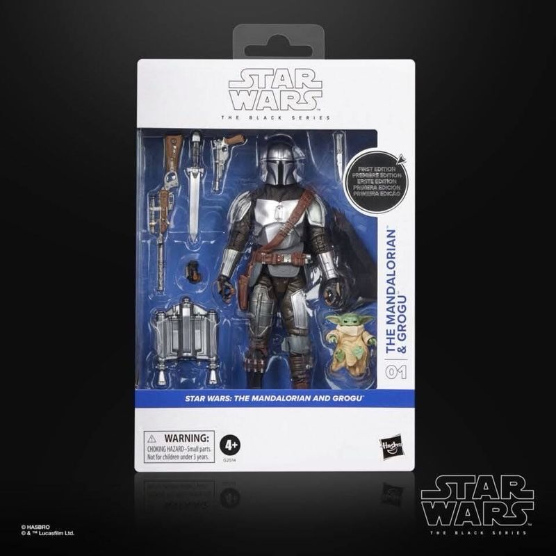 PRE ORDER PREPAYMENT €5,00 Star Wars The Black Series First Edition #01 The Mandalorian & Grogu (First Edition) 15cm/6”