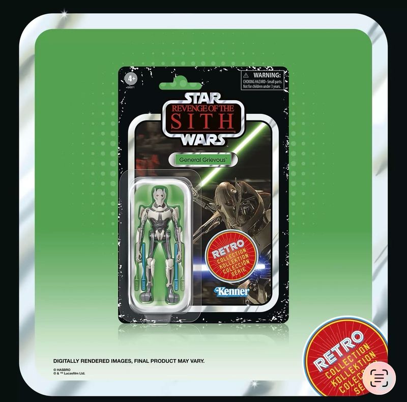 Star Wars Retro Collection General Grievous 3’75”/10cm (Revenge of the Sith)