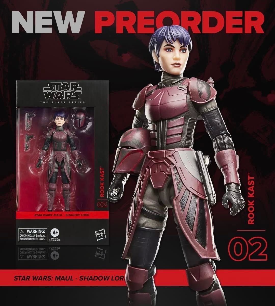 PRE ORDER PREPAYMENT €5,00 Star Wars The Black Series #02 Rook Kast (Maul: Shadow Lord) 15cm/6”