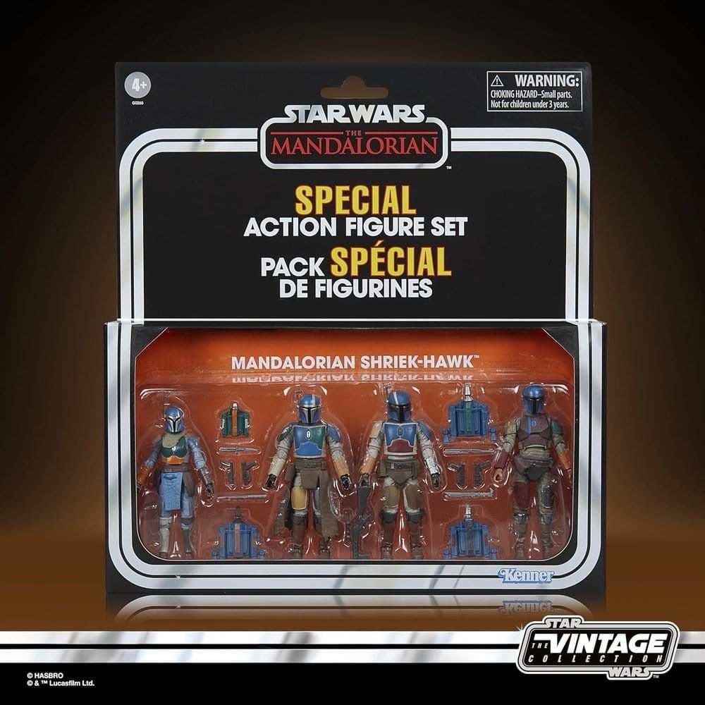 PRE ORDER PREPAYMENT €15,00 Star Wars The Vintage Collection 4-pack Mandalorian Shriek Hawks (The Mandalorian) 10cm/3’75”