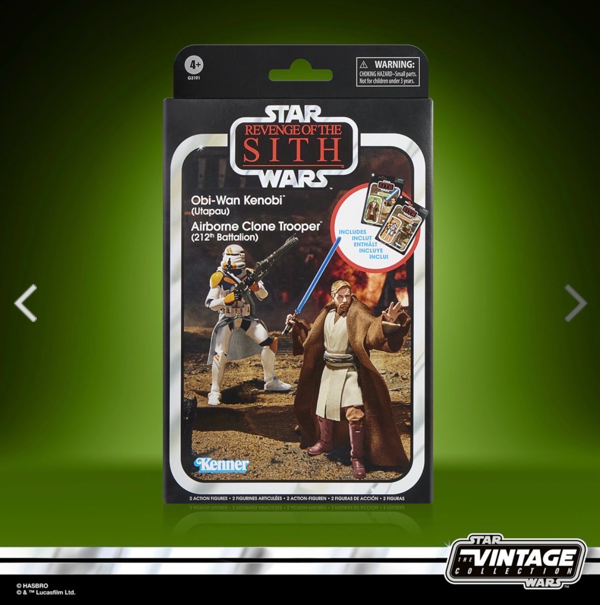 PRE ORDER PREPAYMENT €10,00 Star Wars The Vintage Collection 2-pack Obi-Wan Kenobi & Airborne Clone Trooper
