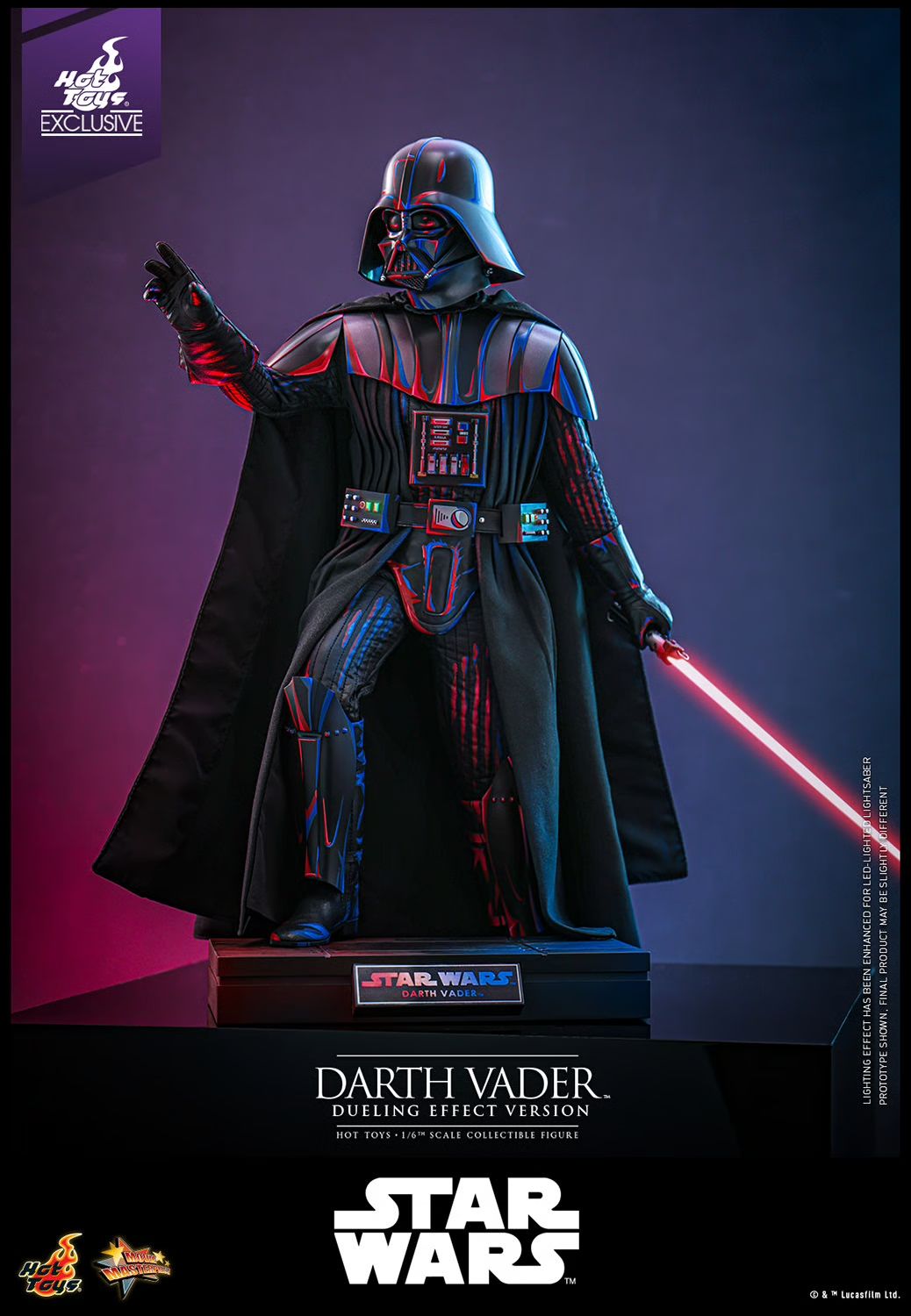 Star Wars Hot Toys Darth Vader Duelling Effect Version 35cm Exclusive 1:6 scale