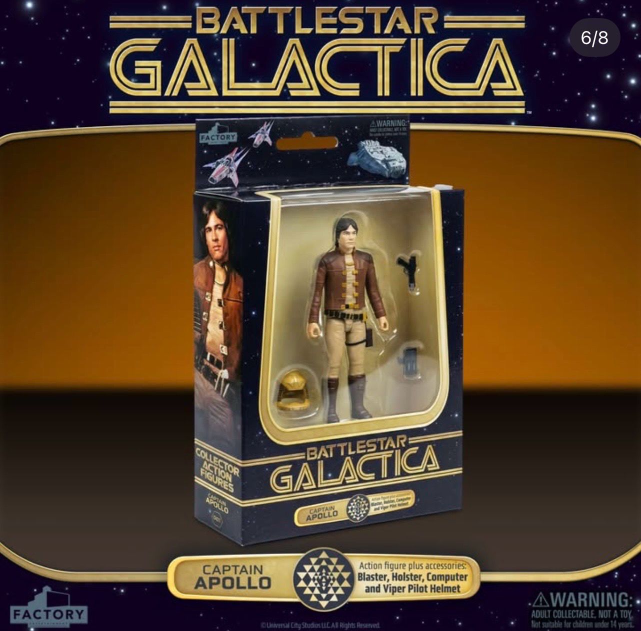 PRE ORDER PREPAYMENT €5,00 Battlestar Galactica Captain Apollo