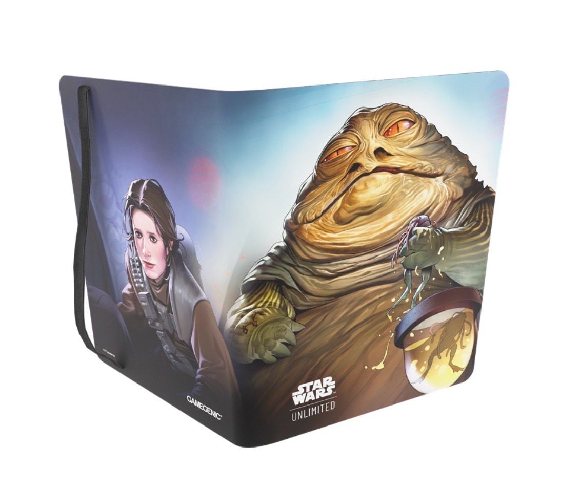 GAMEGENIC - STAR WARS: UNLIMITED - A LAWLESS TIME - 18-POCKET ALBUM - LEIA ORGANA/JABBA THE HUT