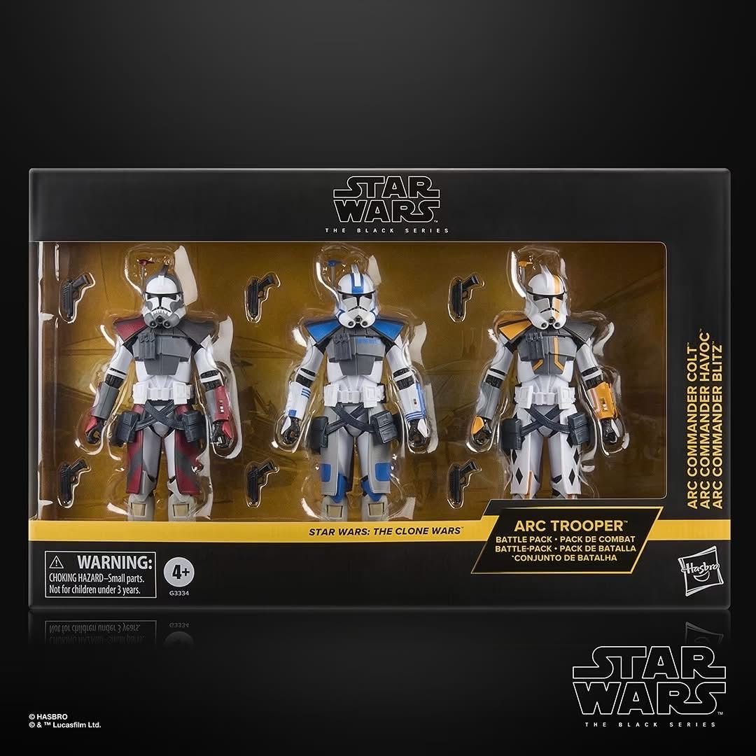 PRE ORDER PREPAYMENT €25,00 Star Wars The Black Series 3-pack ARC Trooper Battle Pack