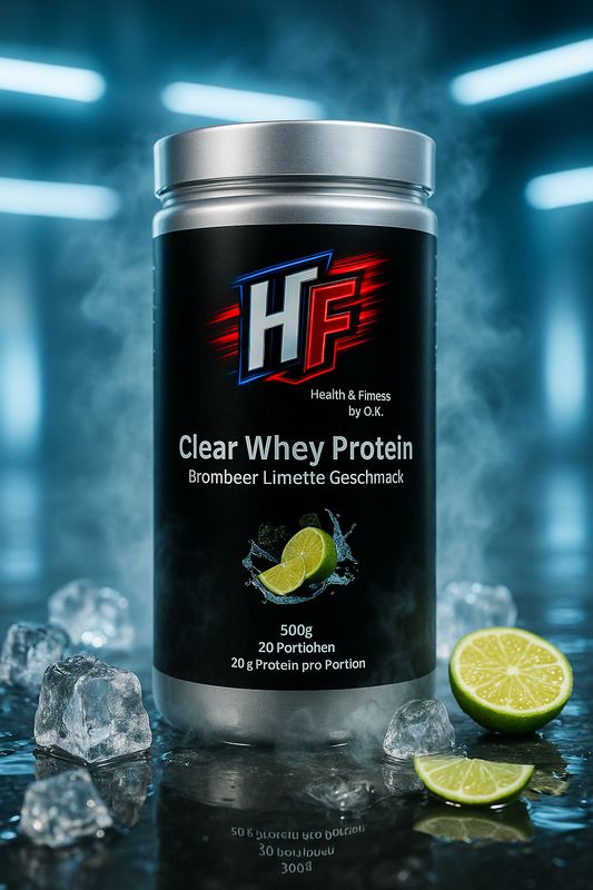 ​HF Clear Whey Protein – Brombeer-Limette ​HF Clear Whey Protein – Brombeer-Limette