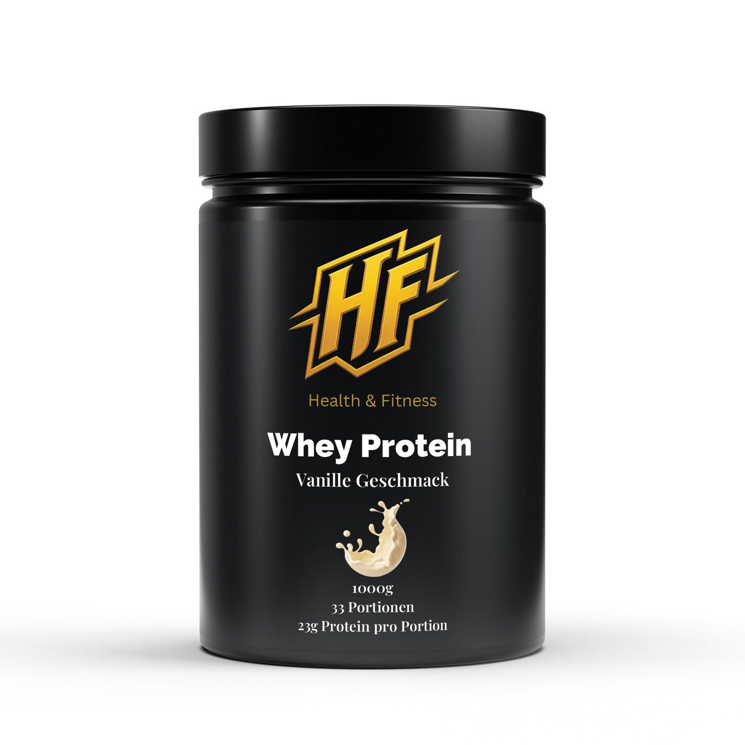HF Premium Whey Protein Vanille 98% Molkeneiweiß für Muskelaufbau & Regeneration - Zuckerfrei mit Beta-Carotin