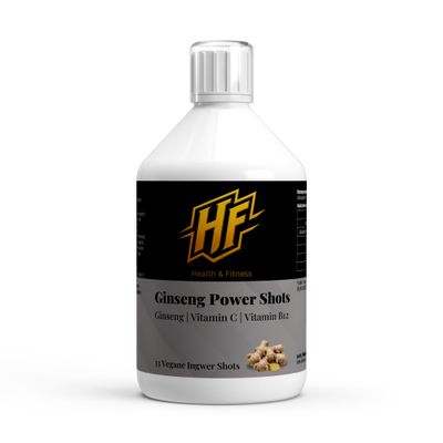 Energie-Booster: Veganer Ginseng Power Shot mit Ingwer & Vitaminen