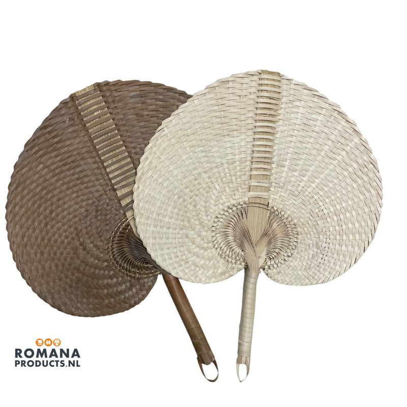 Saunafächer - klein-hellbraun