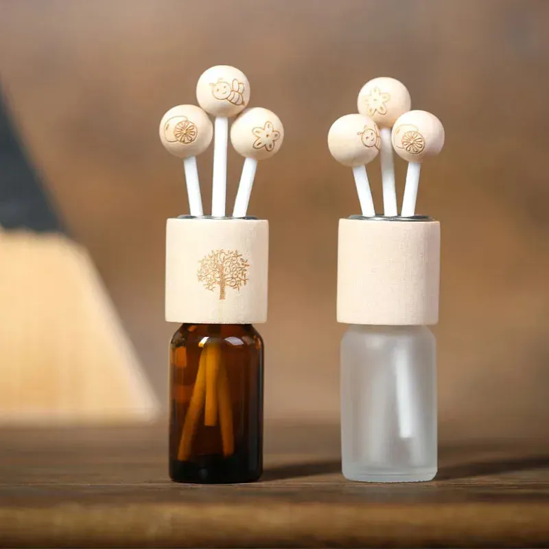 Flaschendeckel-Diffusor, Holzkugeldeckel für ätherische Ölflaschen