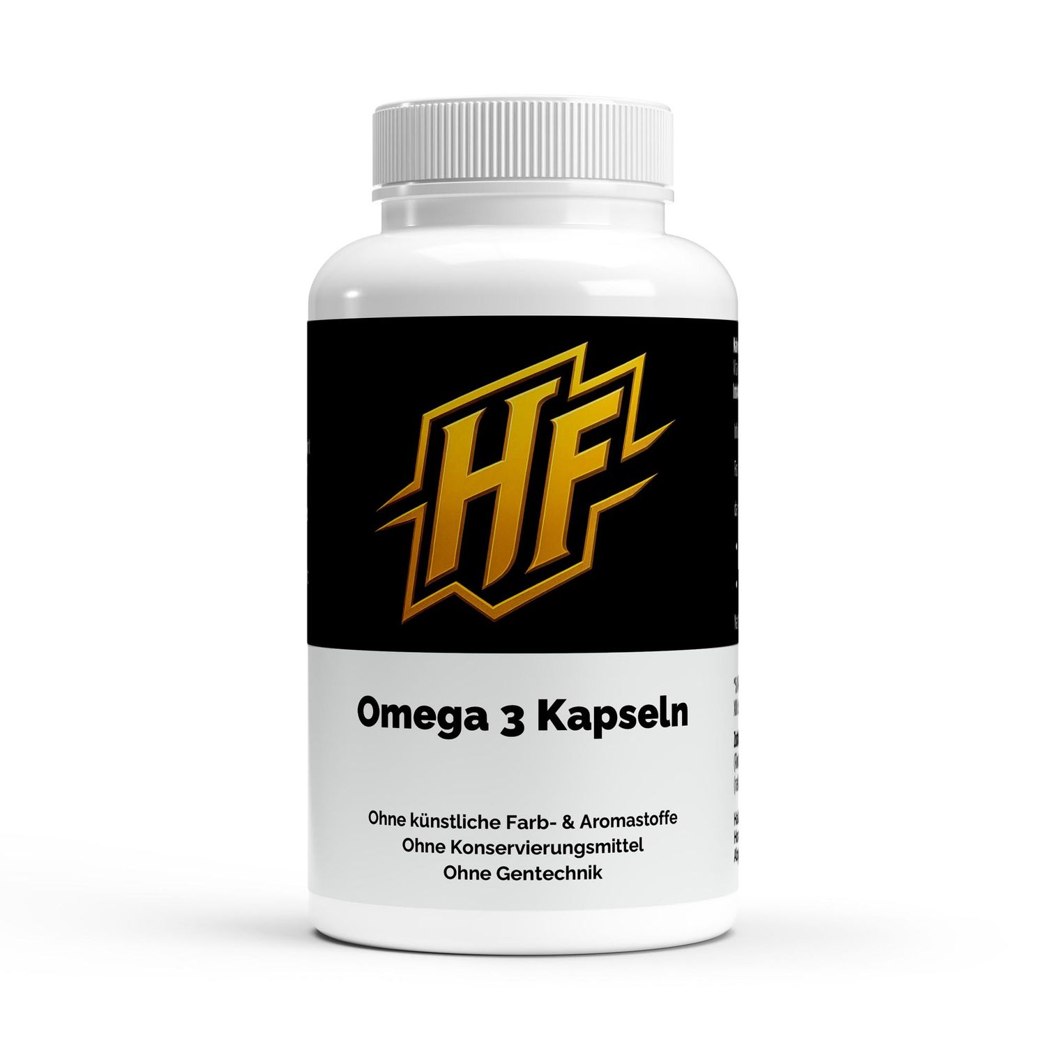 HF Omega 3 Triglycerid Kapseln Hochdosiert & Premiumqualität 18/12 Halal Gelatine 120 Softgels 2000mg Omega-3-Fettsäuren 240mg DHA 24mg Vitamin E Ohne Zusatzstoffe