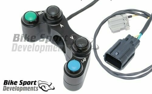 BSD Suzuki GSXR1000 2017> race/track bike handlebar switch assembly. 4 button LHS for Yoshimura KIT system