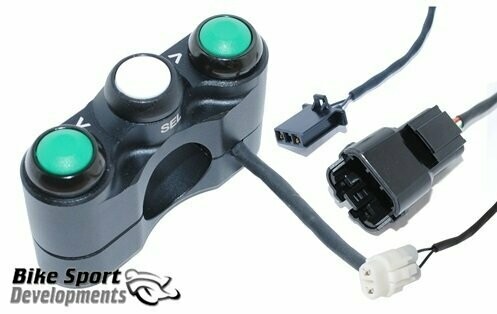 BSD  Kawasaki ZX6R 2019> 3 button - All ECU types - race bike LHS- Up, Select, Down