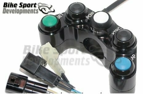 BSD Kawasaki ZX10R 11-15 race/track bike handlebar switch assembly. 5 button LHS - KIT