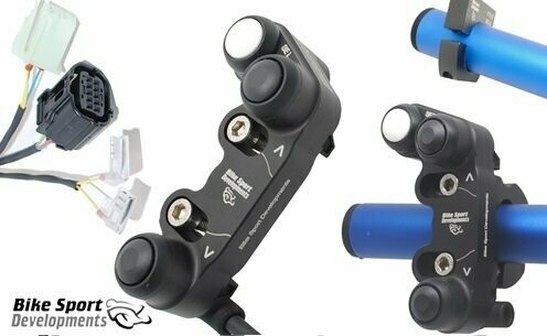BSD Yamaha R1 2015> 3  button bar clamp mount - Standard ECU - left handlebar switch - Up Select Down