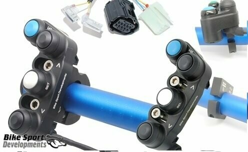 BSD Yamaha R1 2015> 4  button bar clamp mount - Standard ECU - left handlebar switch - Lap Up Select Down