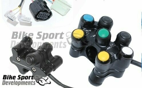BSD Yamaha R1 2015> 8 button bar mount - Standard ECU - LHS - Road use with all standard functions