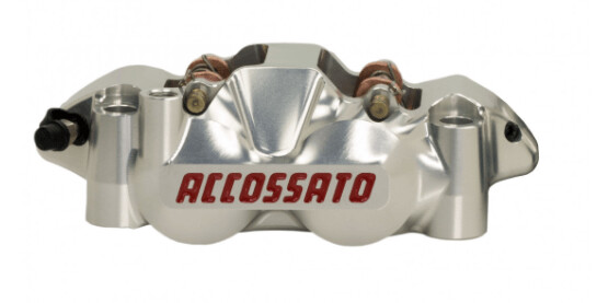 Accossato PZ001 CNC Race Calipers 108mm, Colour & finish: Silver Oxide