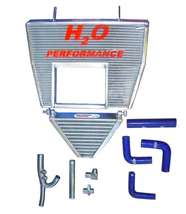 H2O PERFORMANCE OVERSIZED WATER RADIATOR + OIL RADIATOR DUCATI 998 R