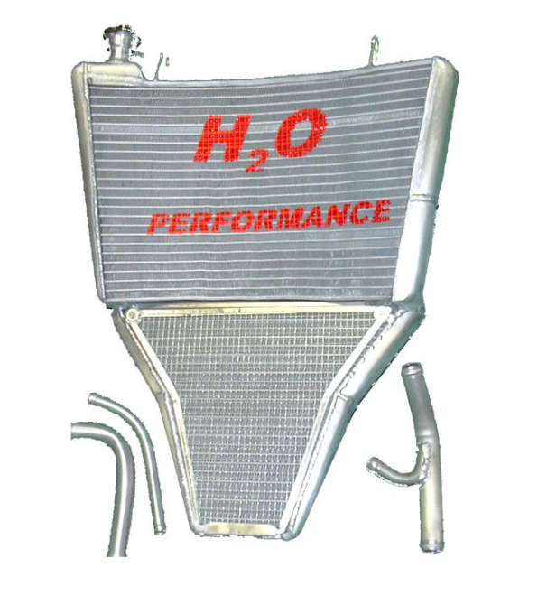 H2O PERFORMANCE OVERSIZED WATER RADIATOR YAMAHA YZF R6 2003-2005