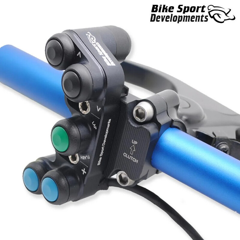 BSD - Ducati V4 V4S V4R - 7 function race switch - Clutch mount - Dash +/- Select, Rider +/- Select, Lap