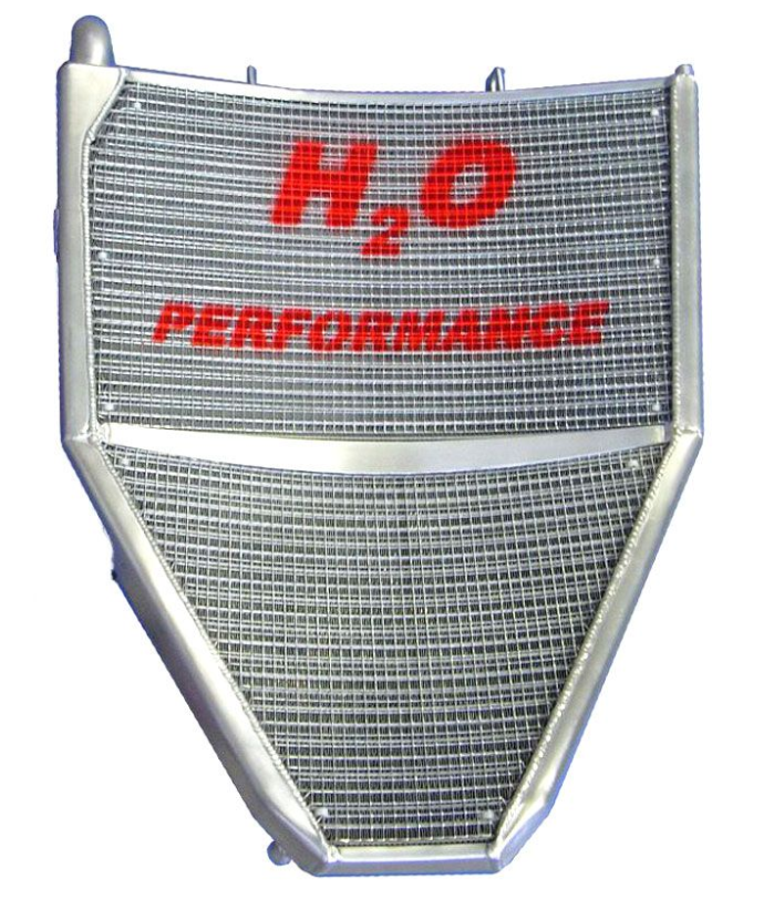 H2O PERFORMANCE OVERSIZED WATER RADIATOR HONDA CBR 600 RR 2007-2022 H2O PERFORMANCE OVERSIZED WATER RADIATOR HONDA CBR 600 RR 2007-2022