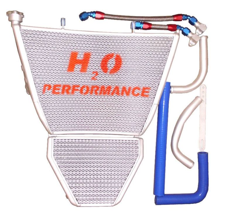 H2O PERFORMANCE OVERSIZED WATER + OIL RADIATOR SUZUKI GSX-R 1000 2009-2013