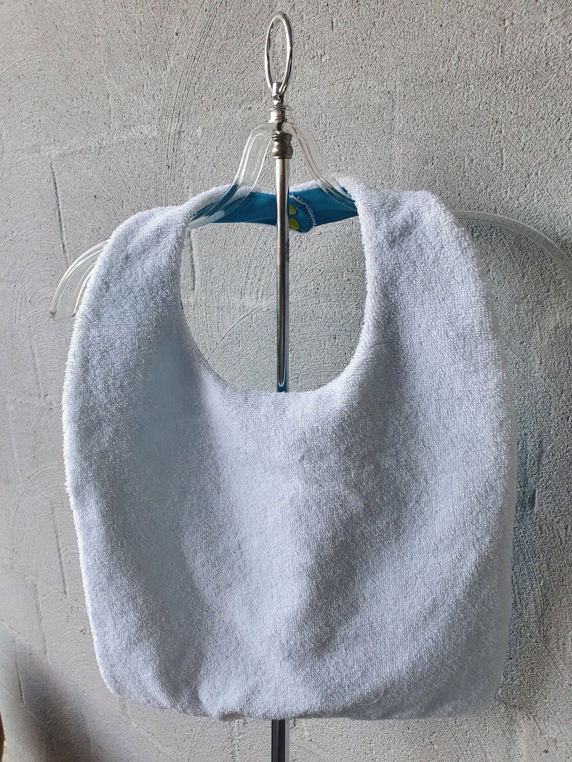 Bib - White towelling