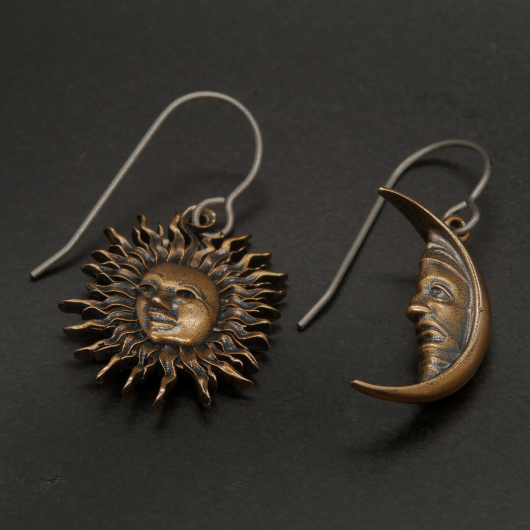 Sun&amp;Moon Earring Bronze